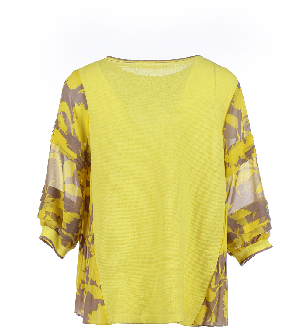 반팔 티셔츠 옐로우 색상 이미지-S2L14